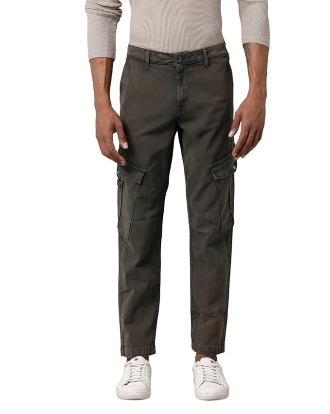 Men Slim Fit Cargo Trousers