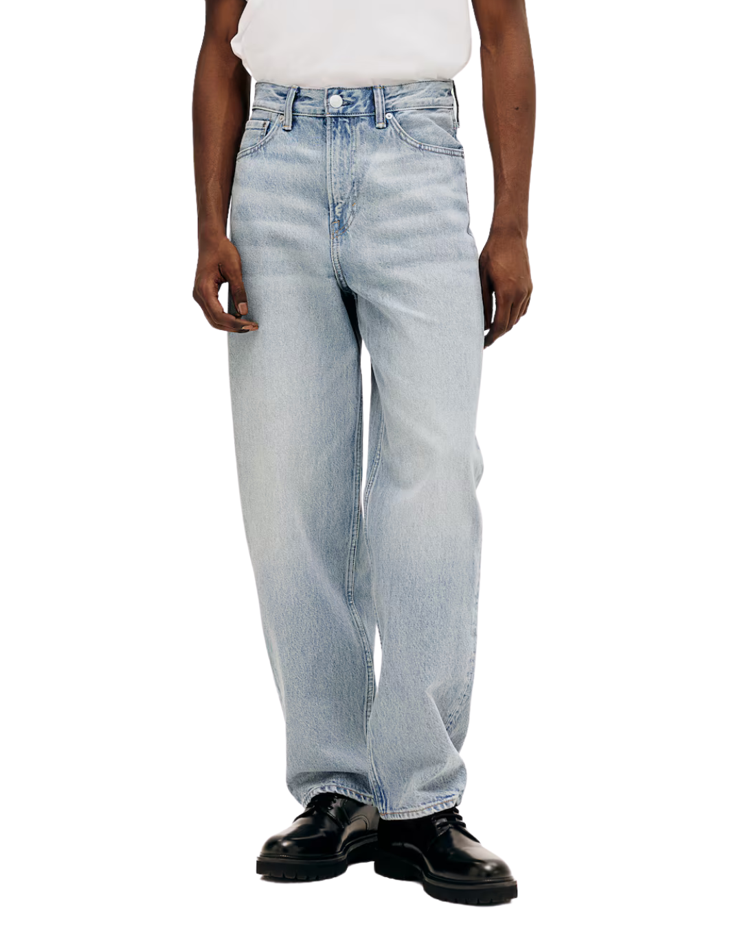 H_&M Light Blue Loose Jeans