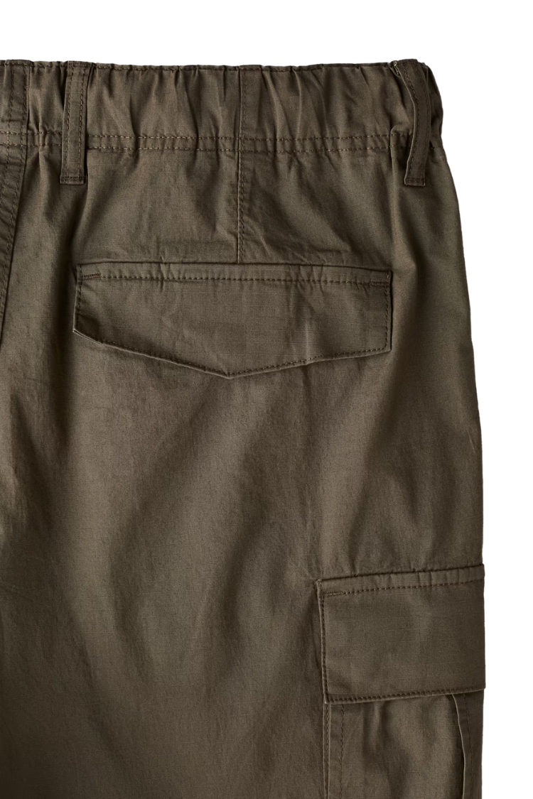 H_&M REGULAR FIT RIPSTOP TROUSERS