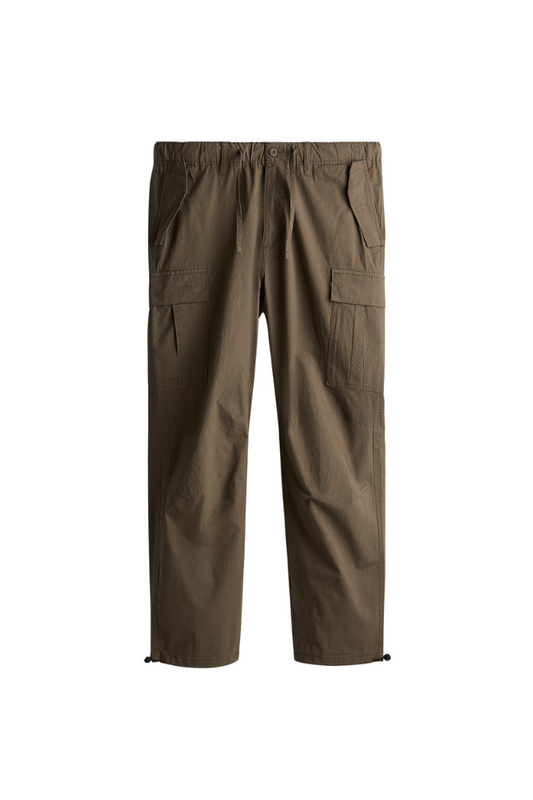 H_&M REGULAR FIT RIPSTOP TROUSERS